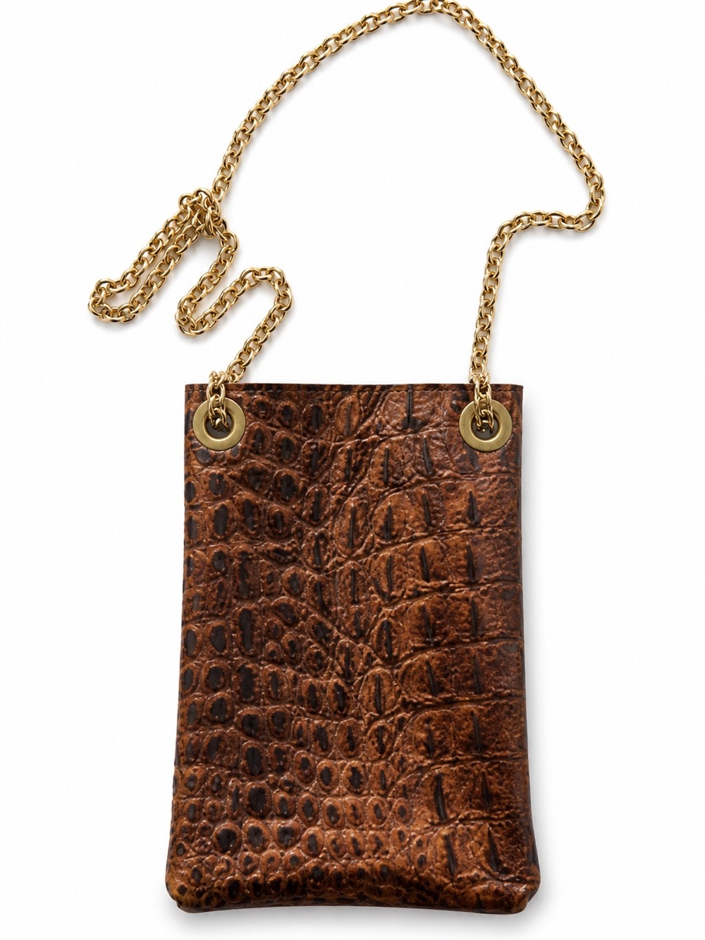 NWOT. Leather crossbody cellphone bag.